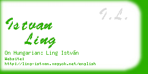 istvan ling business card